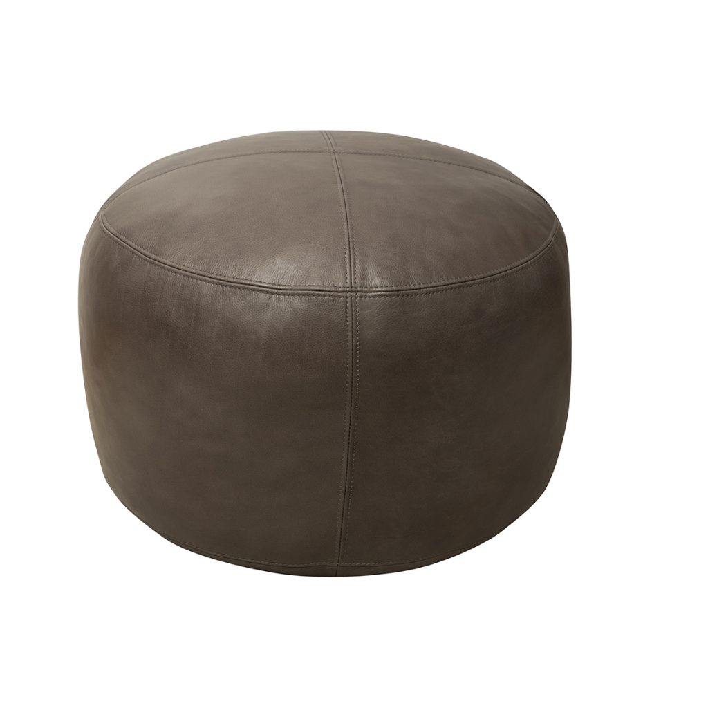 Small Round Leather Ottoman LIM Co Za   1ot.greay 450 1024x1024 